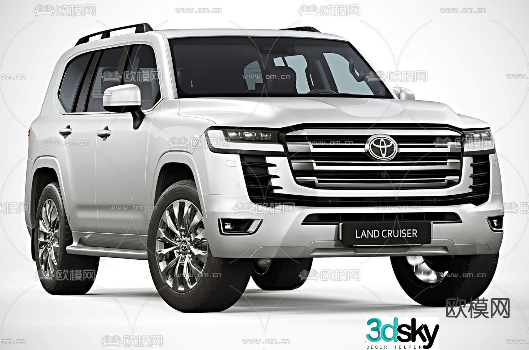Modern Toyota SUV car 3d model