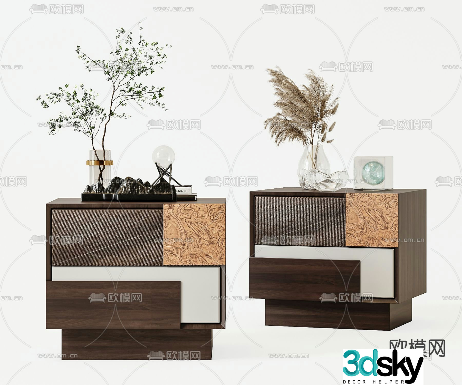 BAXTER bedside table 3d model