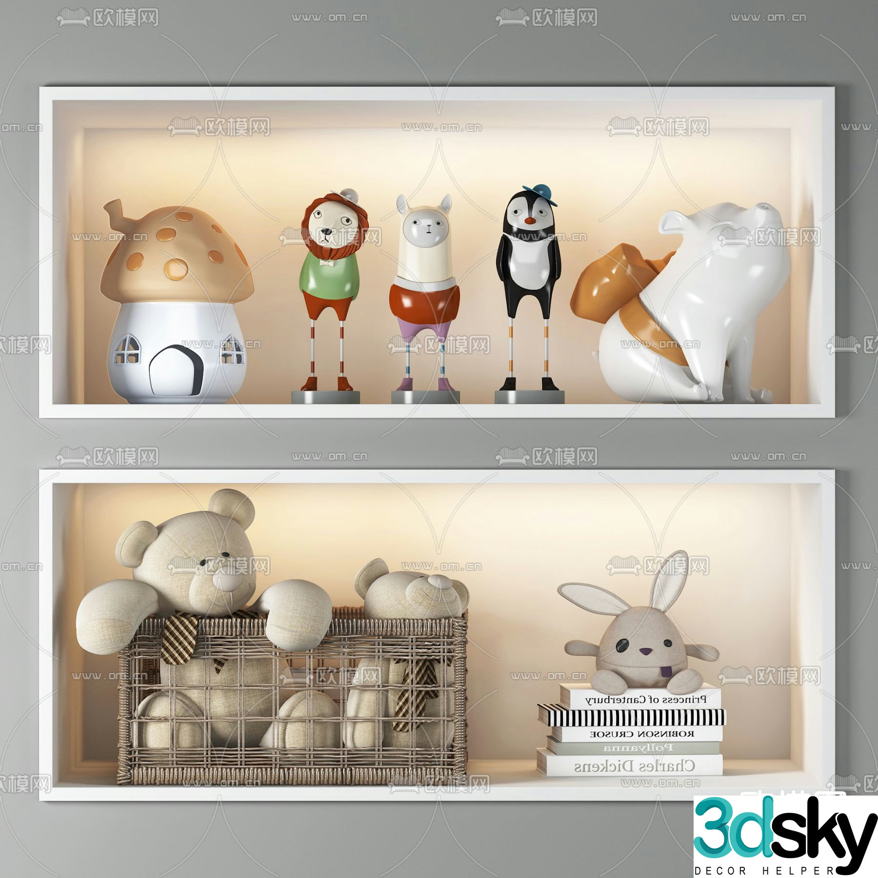 Modern children’s toy doll 3d model