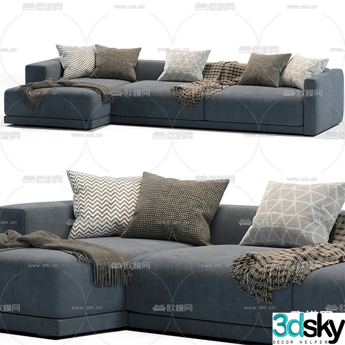 FLEXFORM corner sofa 3d model