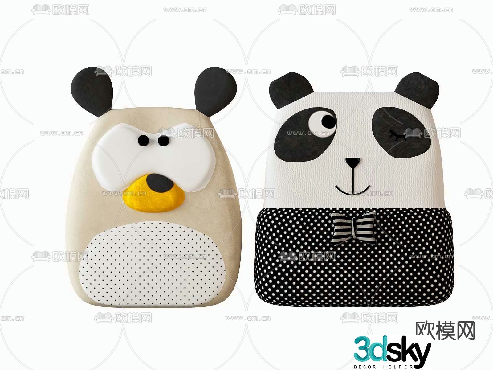 Modern cartoon children’s toy 3d model