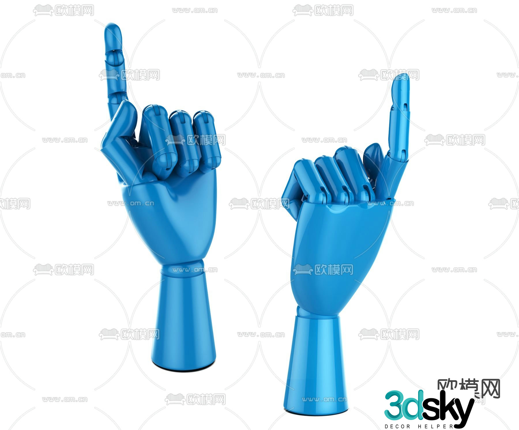 Modern robot arm 3d model