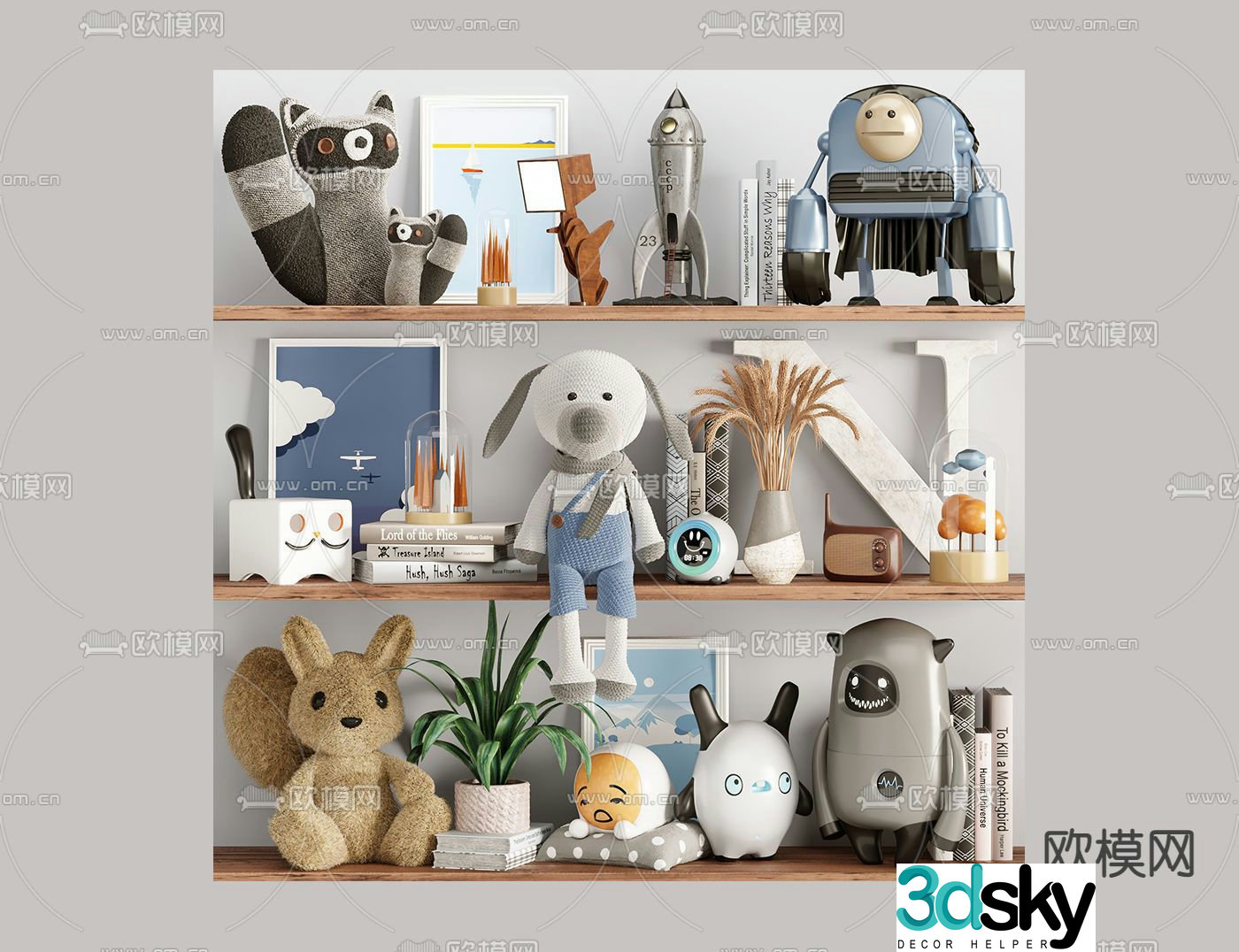 Modern children’s toy figurine 3d model