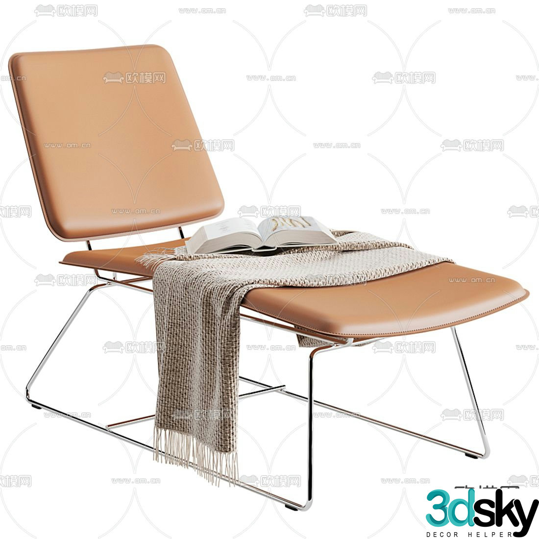 FLEXFORM leather recliner 3d model
