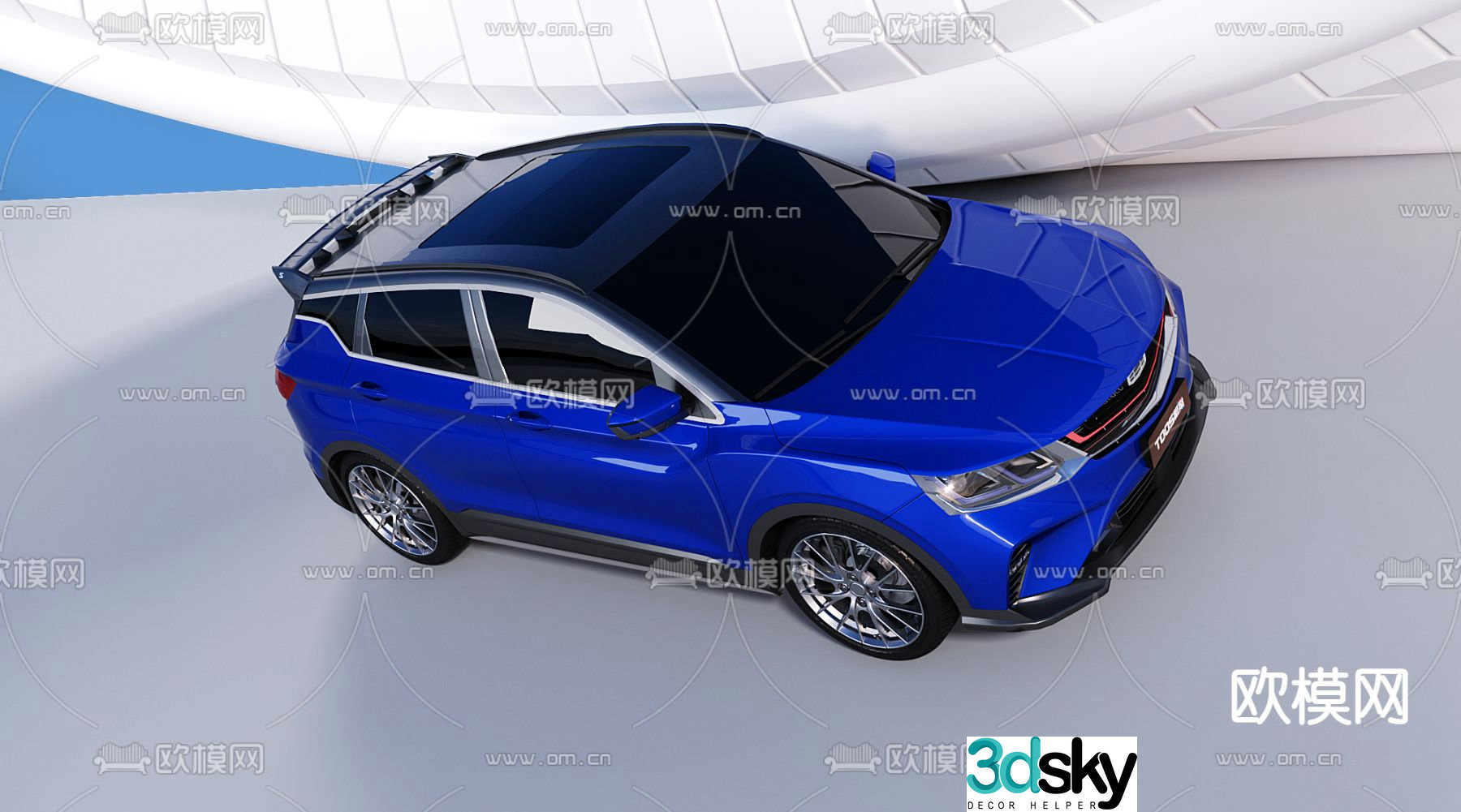 Hyundai Geely car 3d model