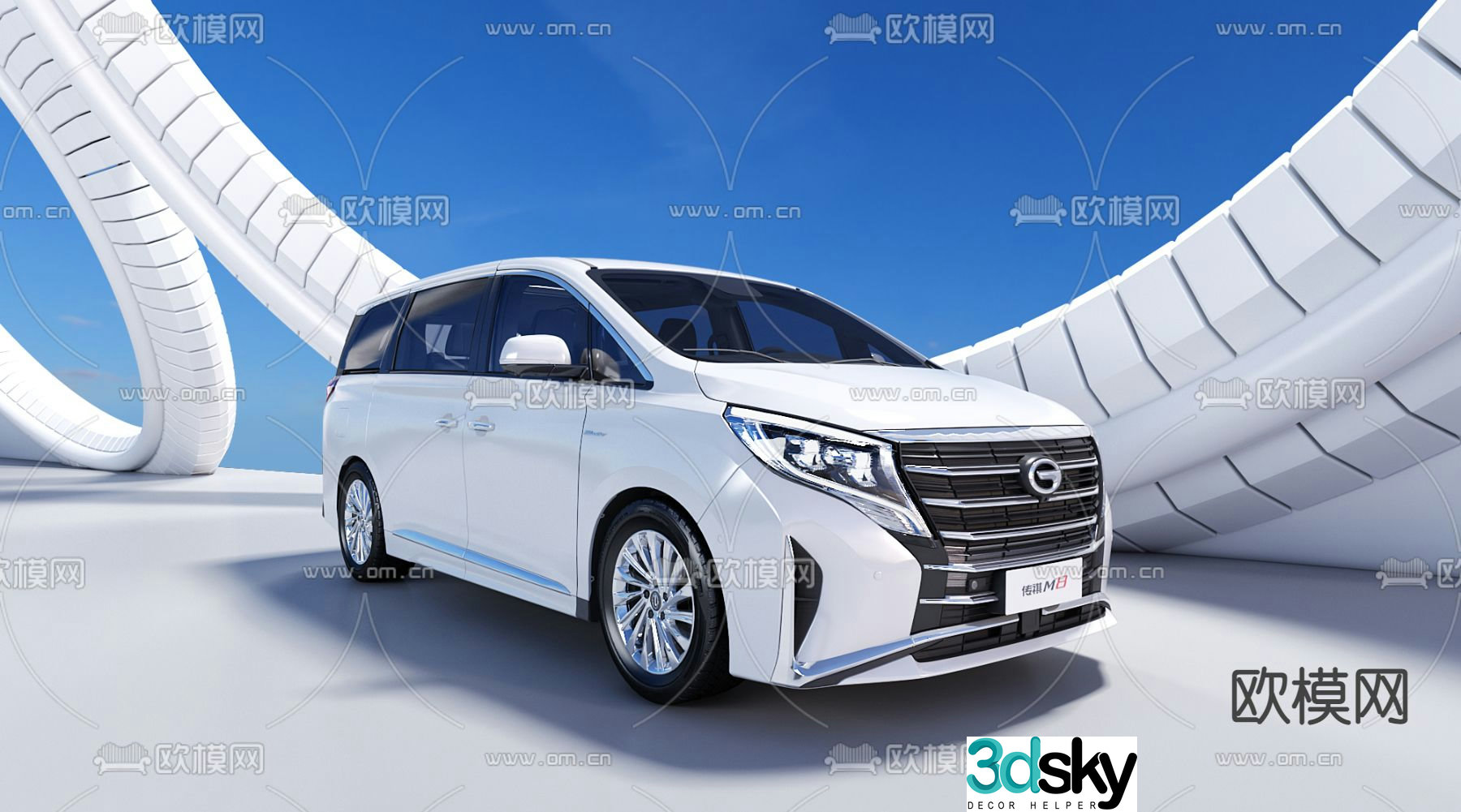 Hyundai GAC Trumpchi car 3d model