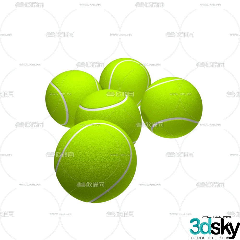 Modern Tennis Free 3d Model