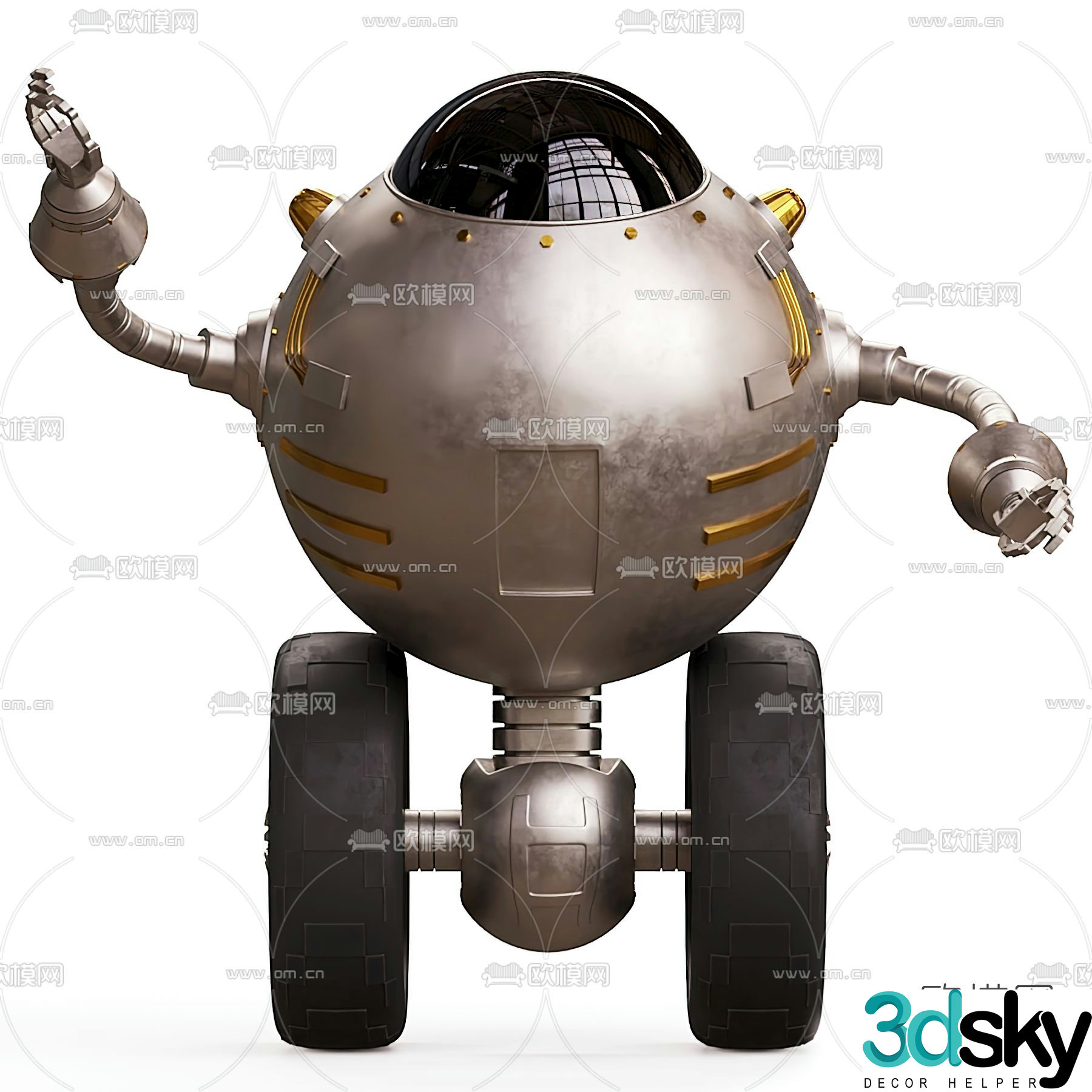 Modern children’s robot toy 3d model
