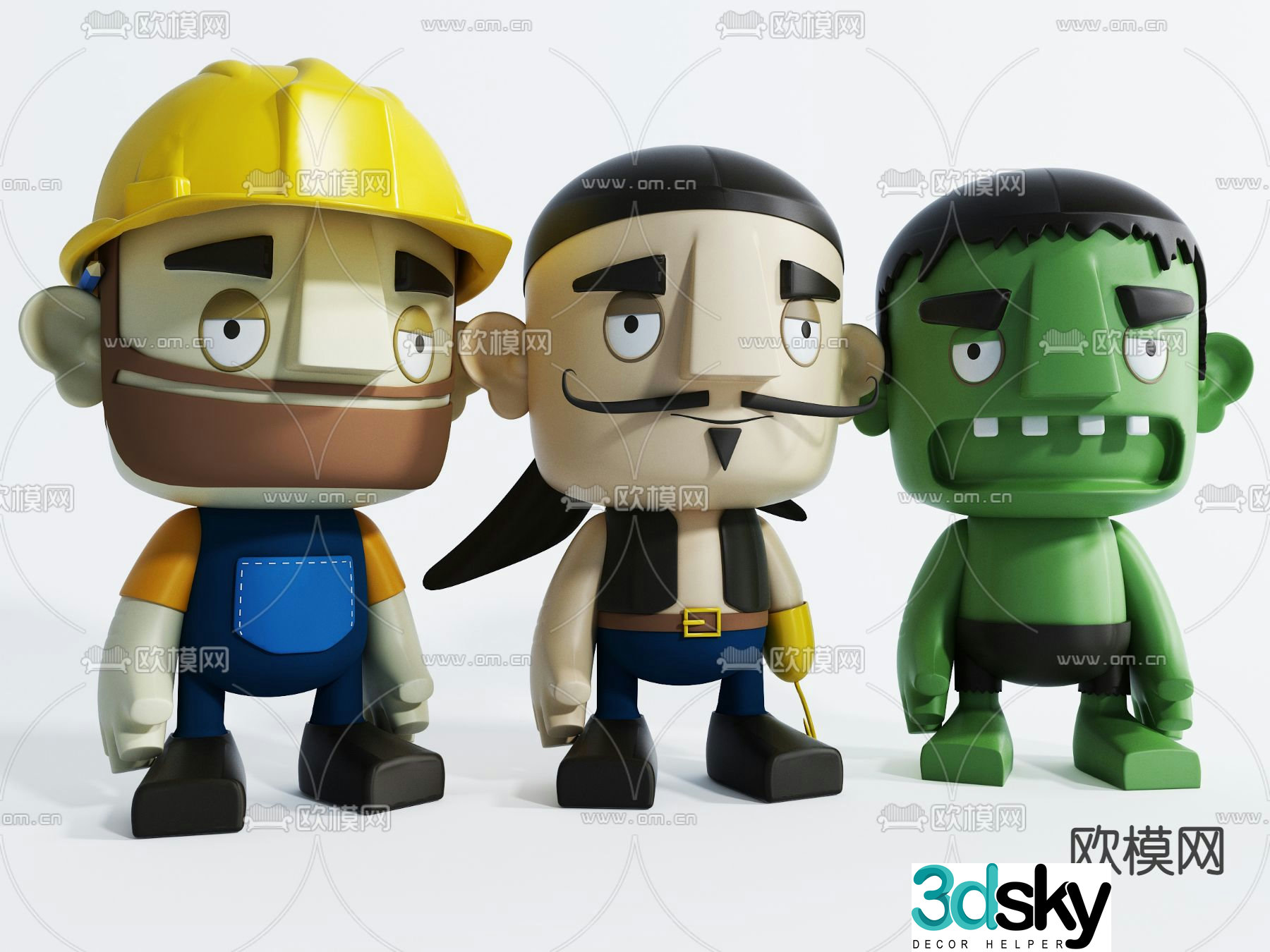 Modern children’s toys 3d model
