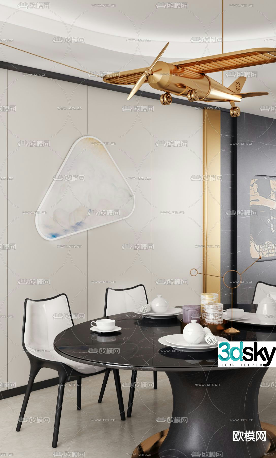 GBD design modern restaurant 3d model