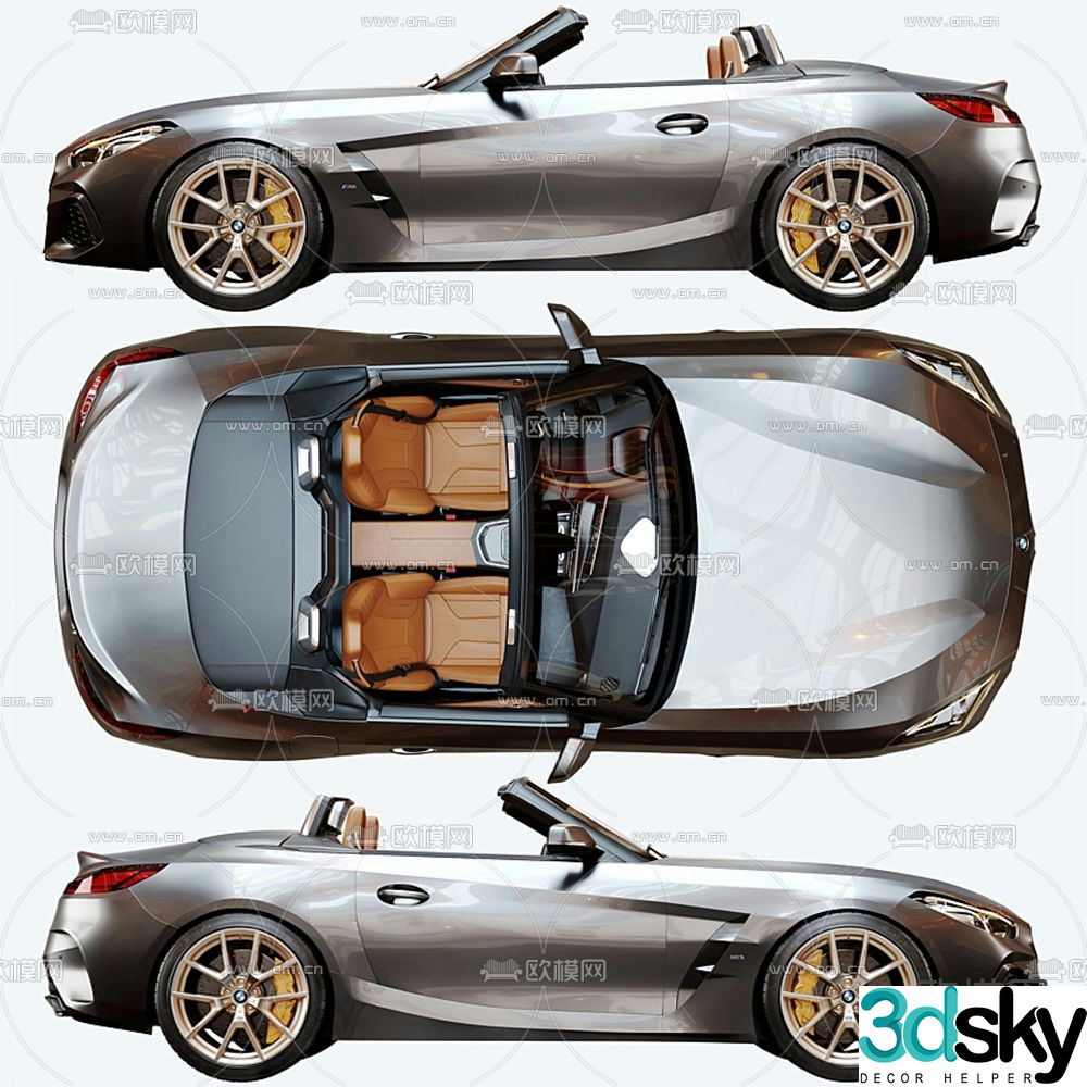 Modern BMW car 3d model