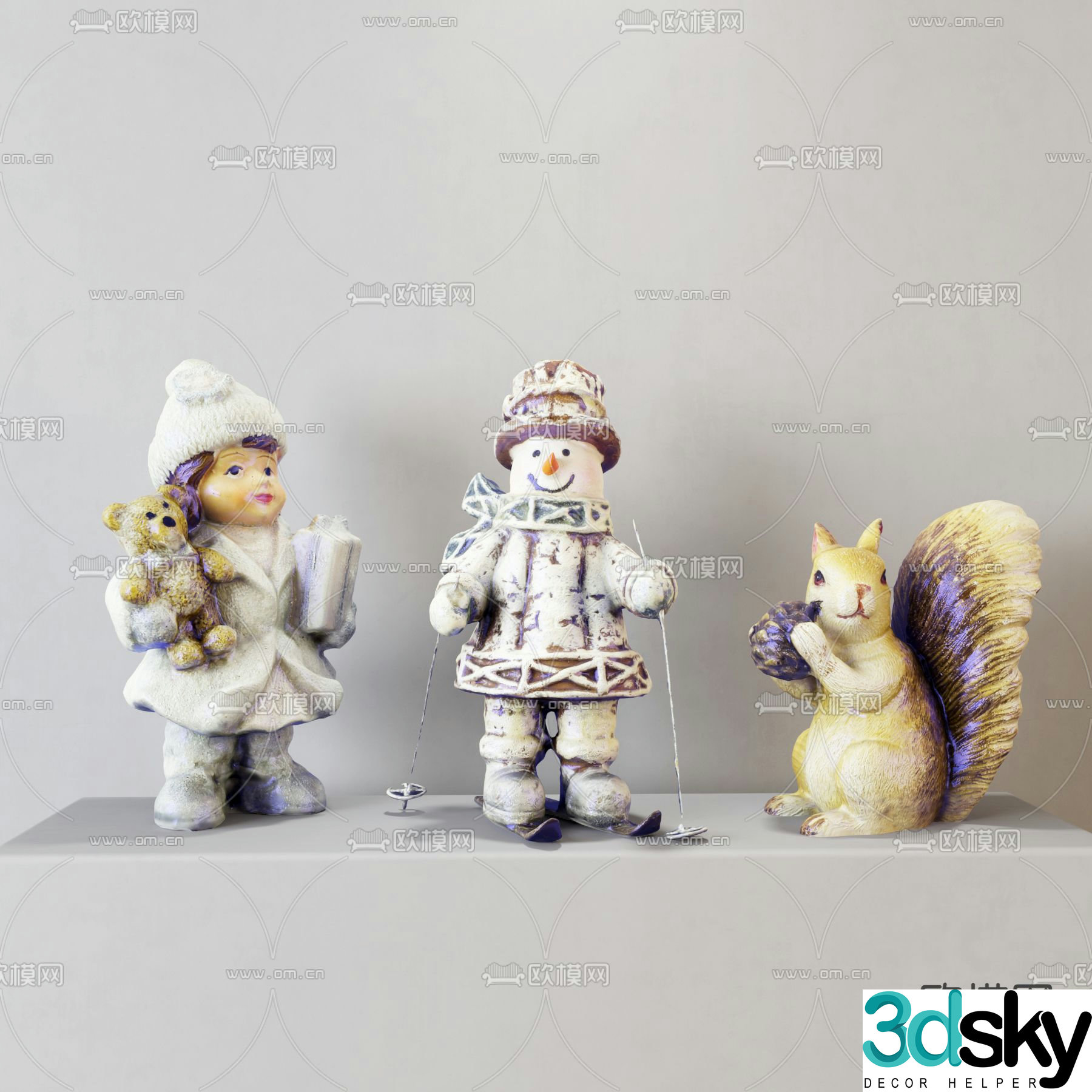 Modern toy ornaments 3d model