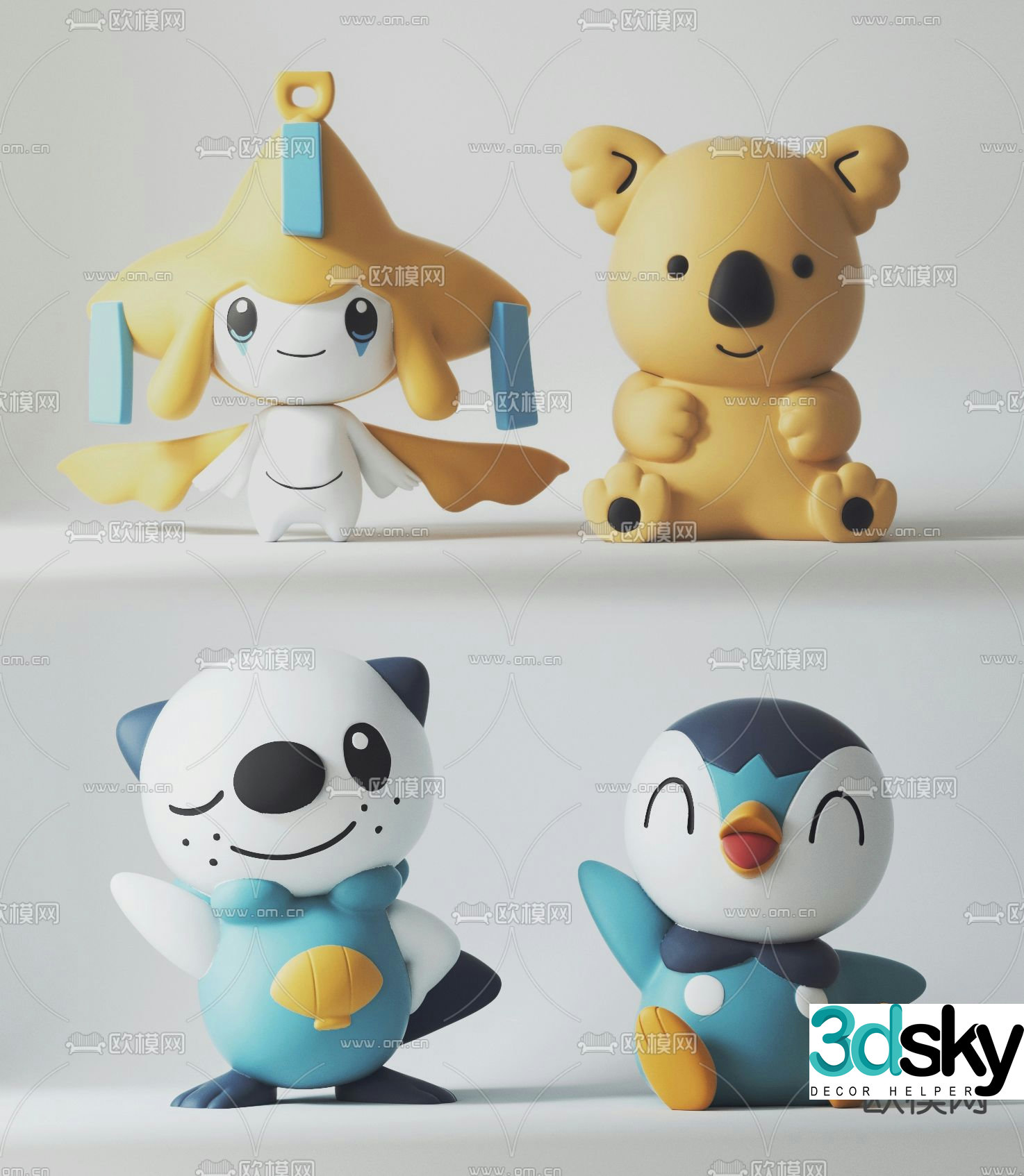 Modern children’s toys 3d model