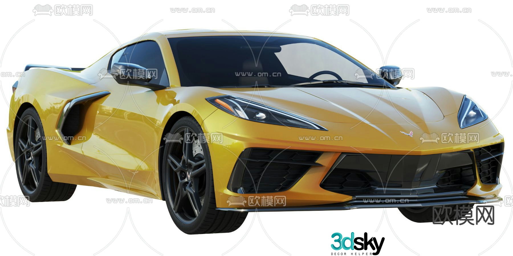 Modern Chevrolet Roadster car 3d model