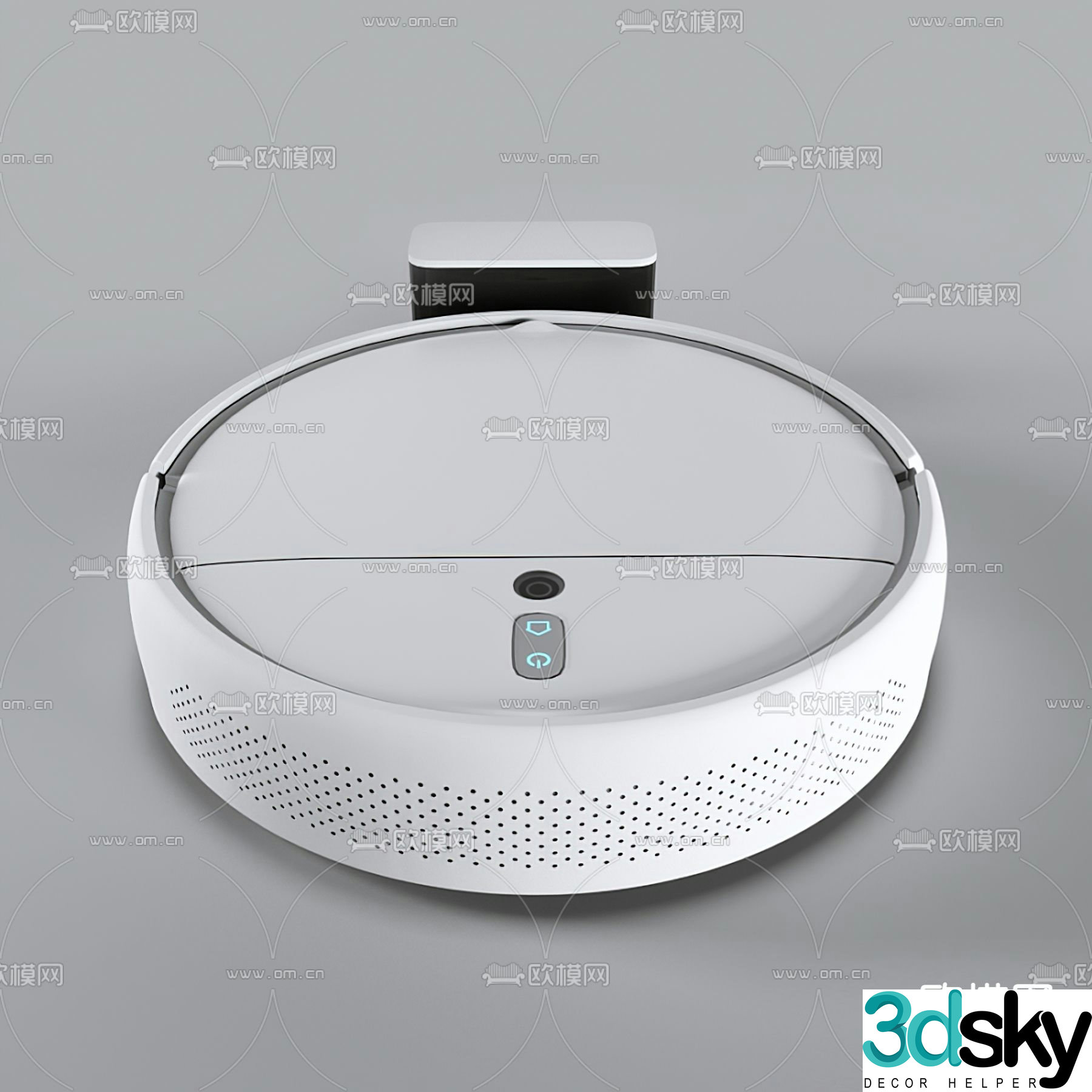Modern sweeping robot 3d model