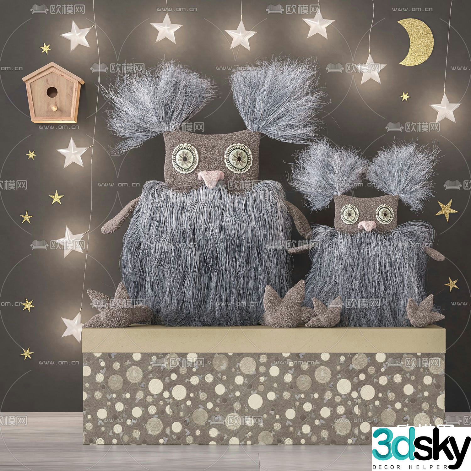 Modern ragdoll toy 3d model