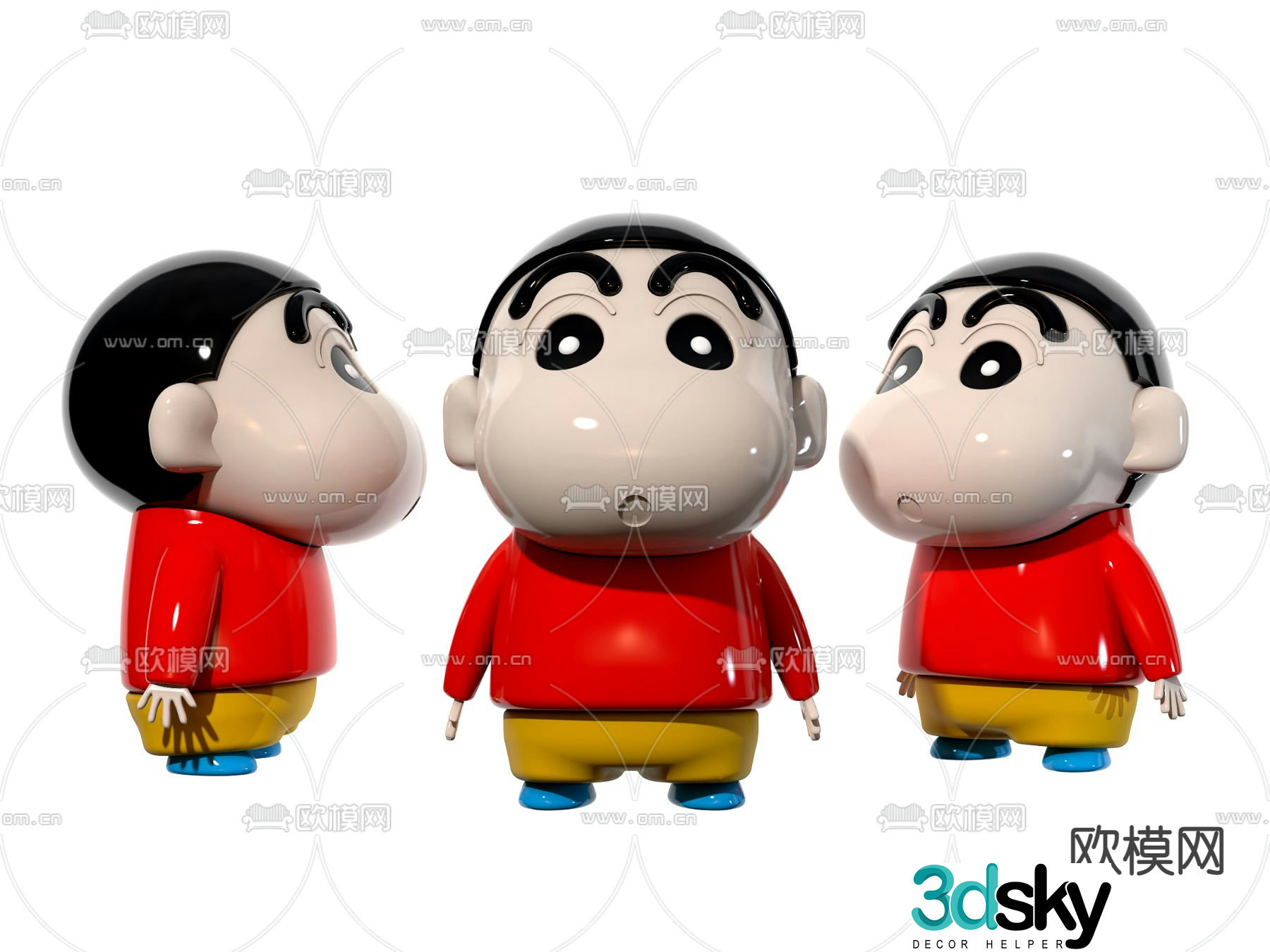 Modern Crayon Shin-chan toy 3d model