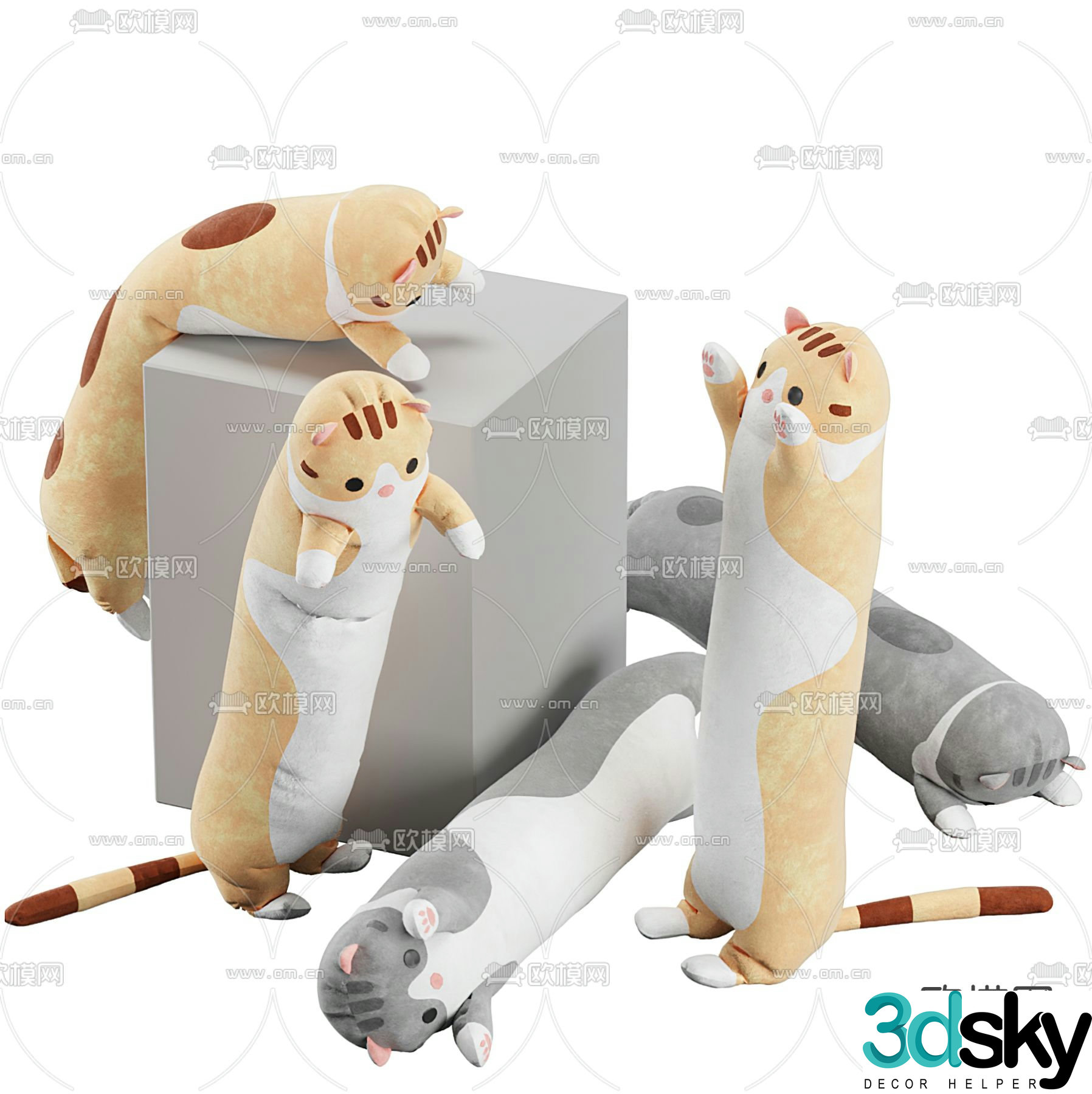 Modern children’s doll toy 3d model