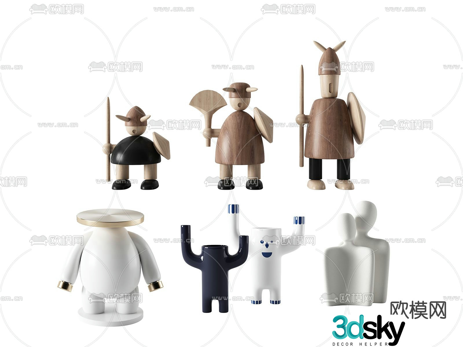 Modern children’s toys 3d model