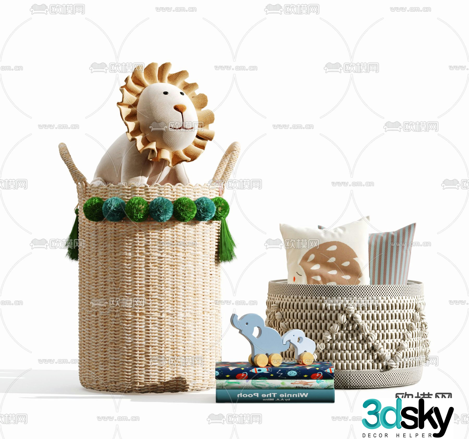 Modern children’s toys 3d model