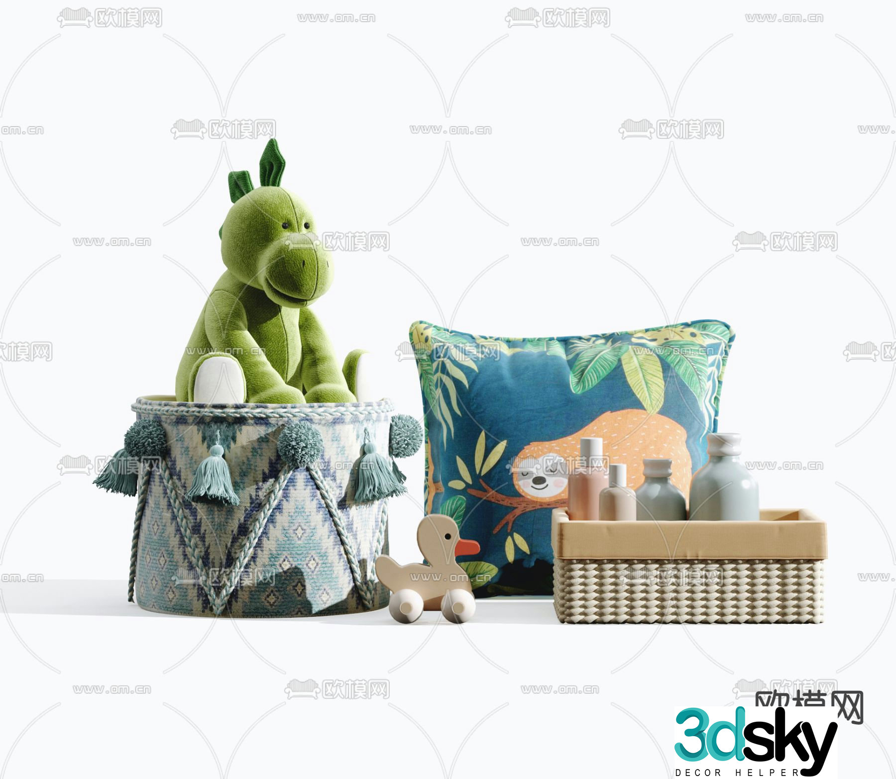Modern children’s toys 3d model