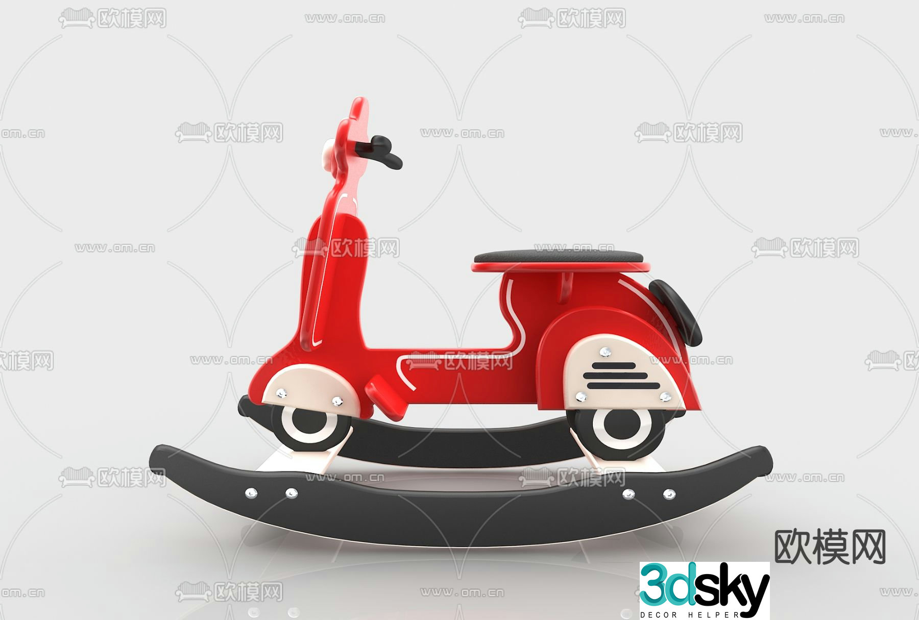 Modern children’s toy car 3d model