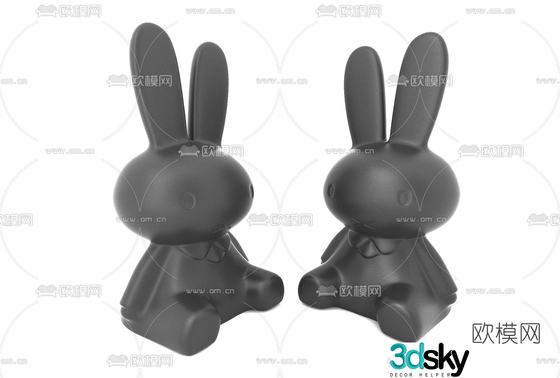 Modern doll toy 3d model
