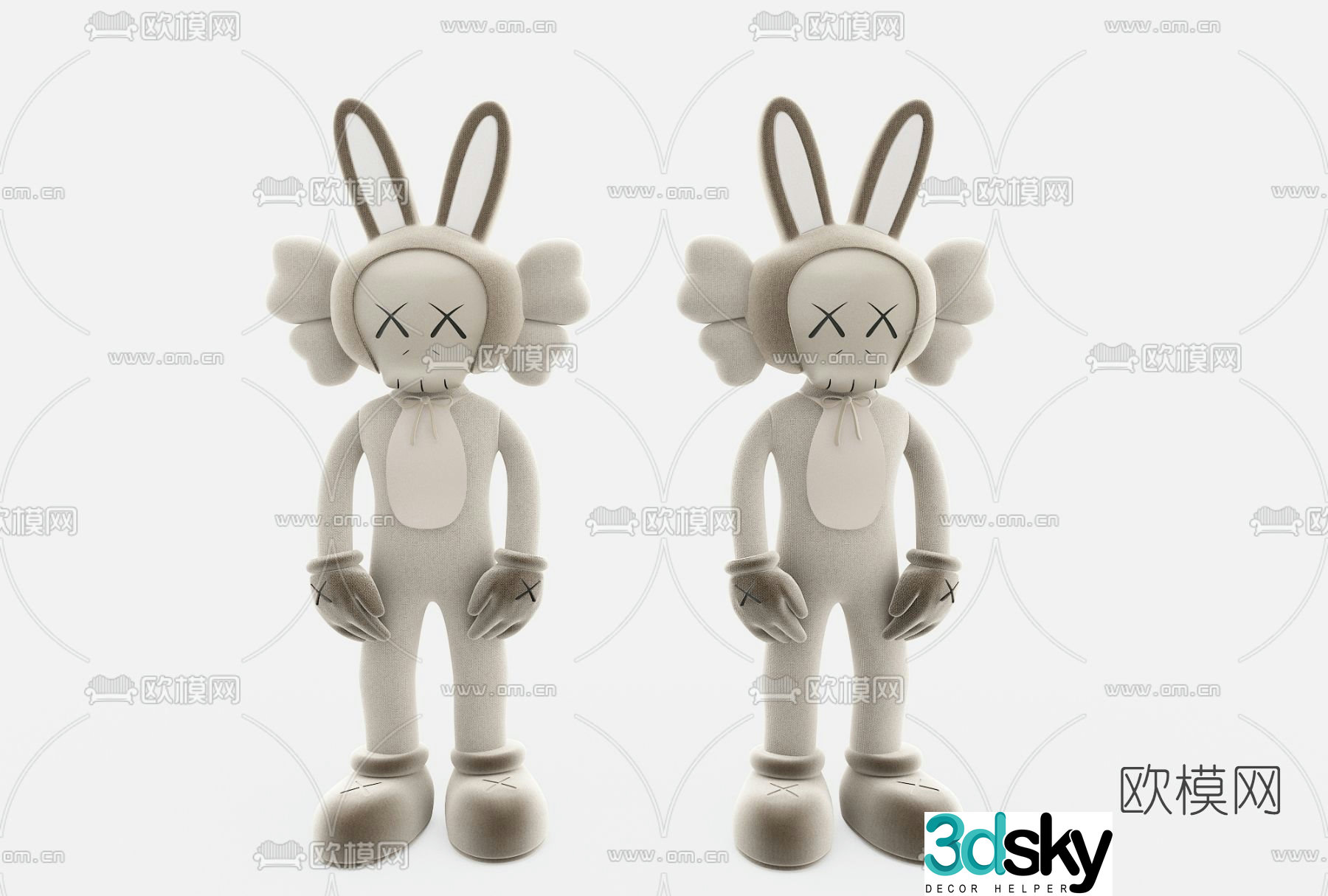 Modern children’s doll toy 3d model