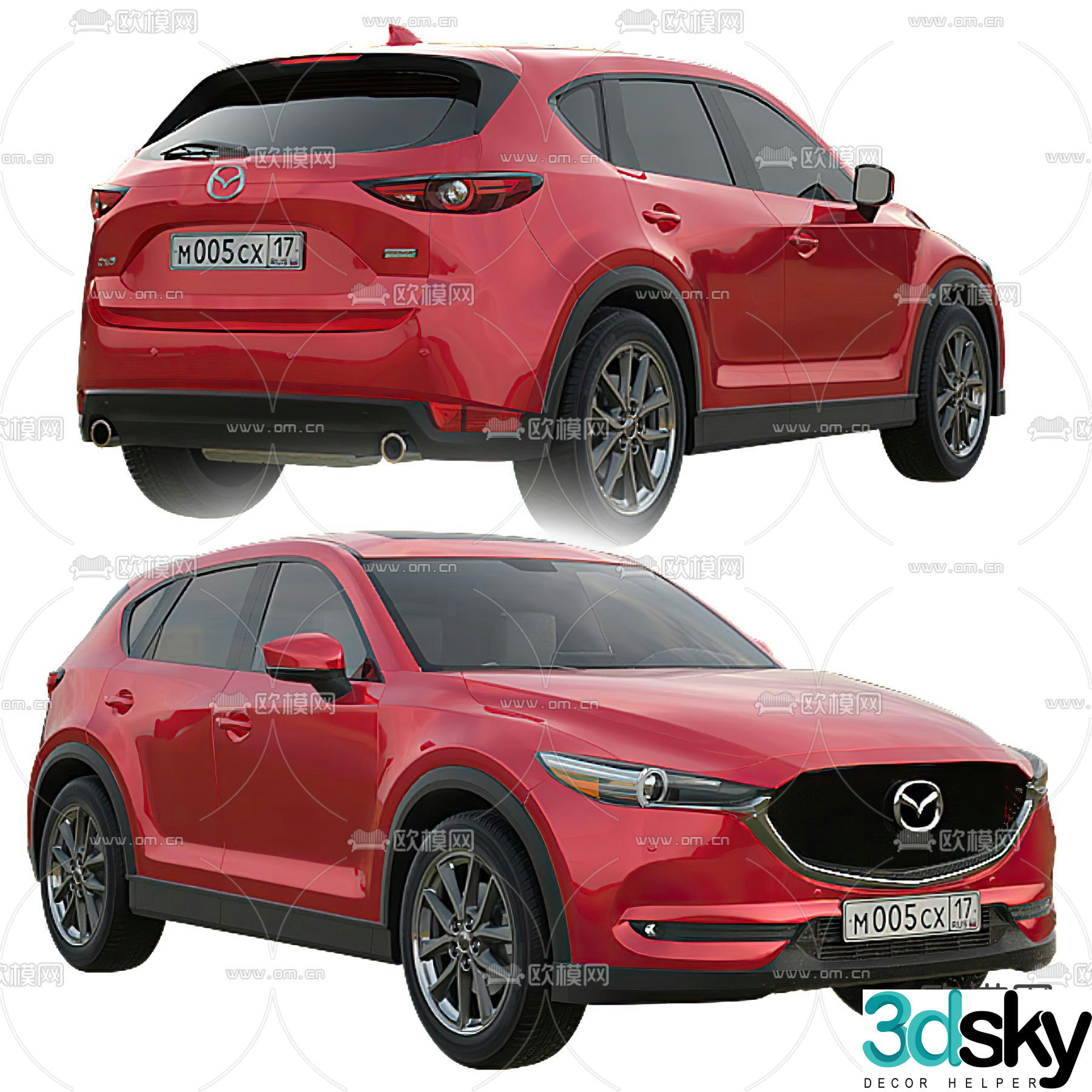 modern car 3d model