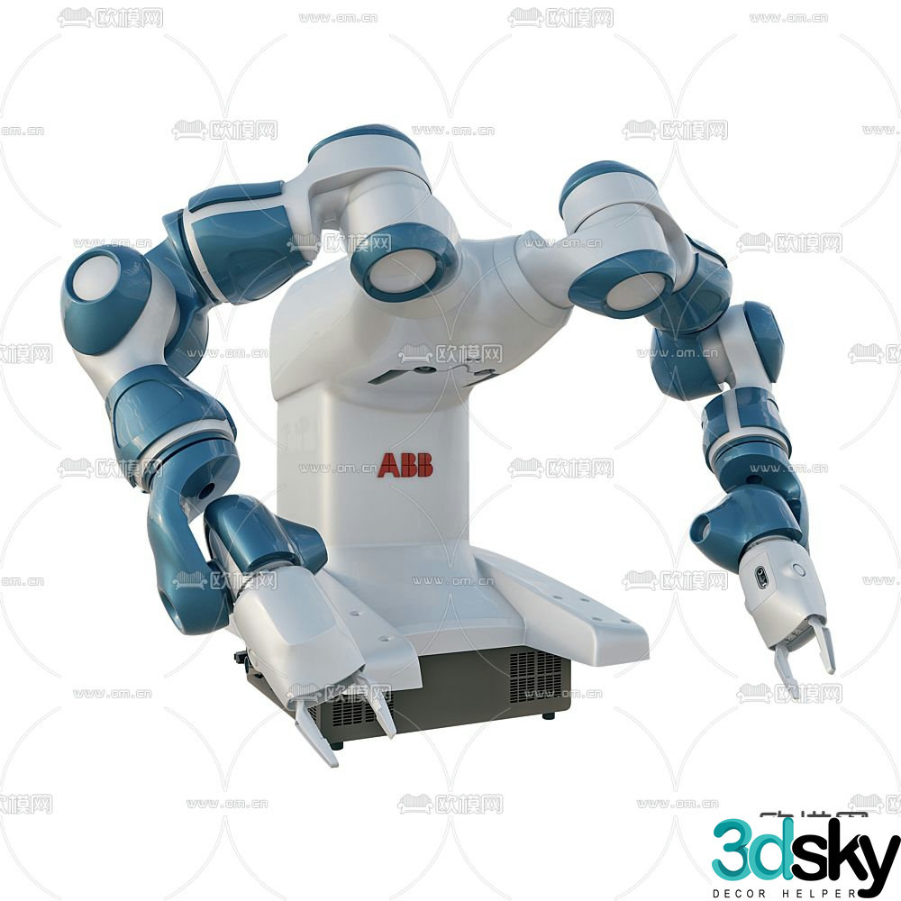 Modern robot manipulator 3d model
