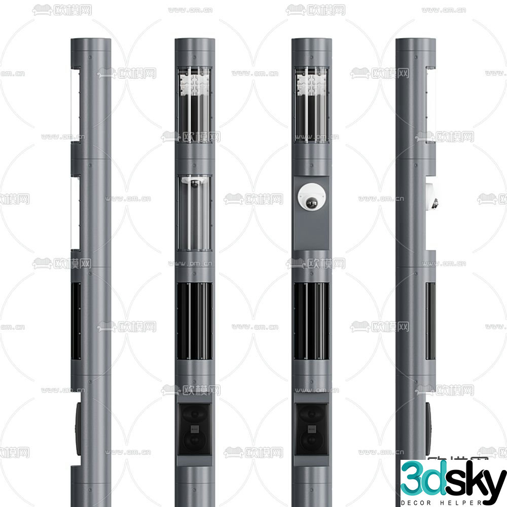 Modern access control machine 3d model