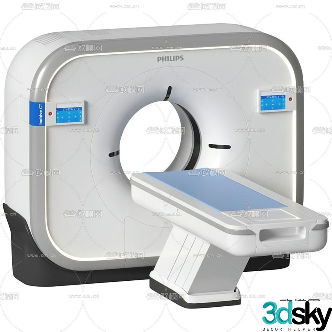 Modern CT scanner magnetic resonance 3d model