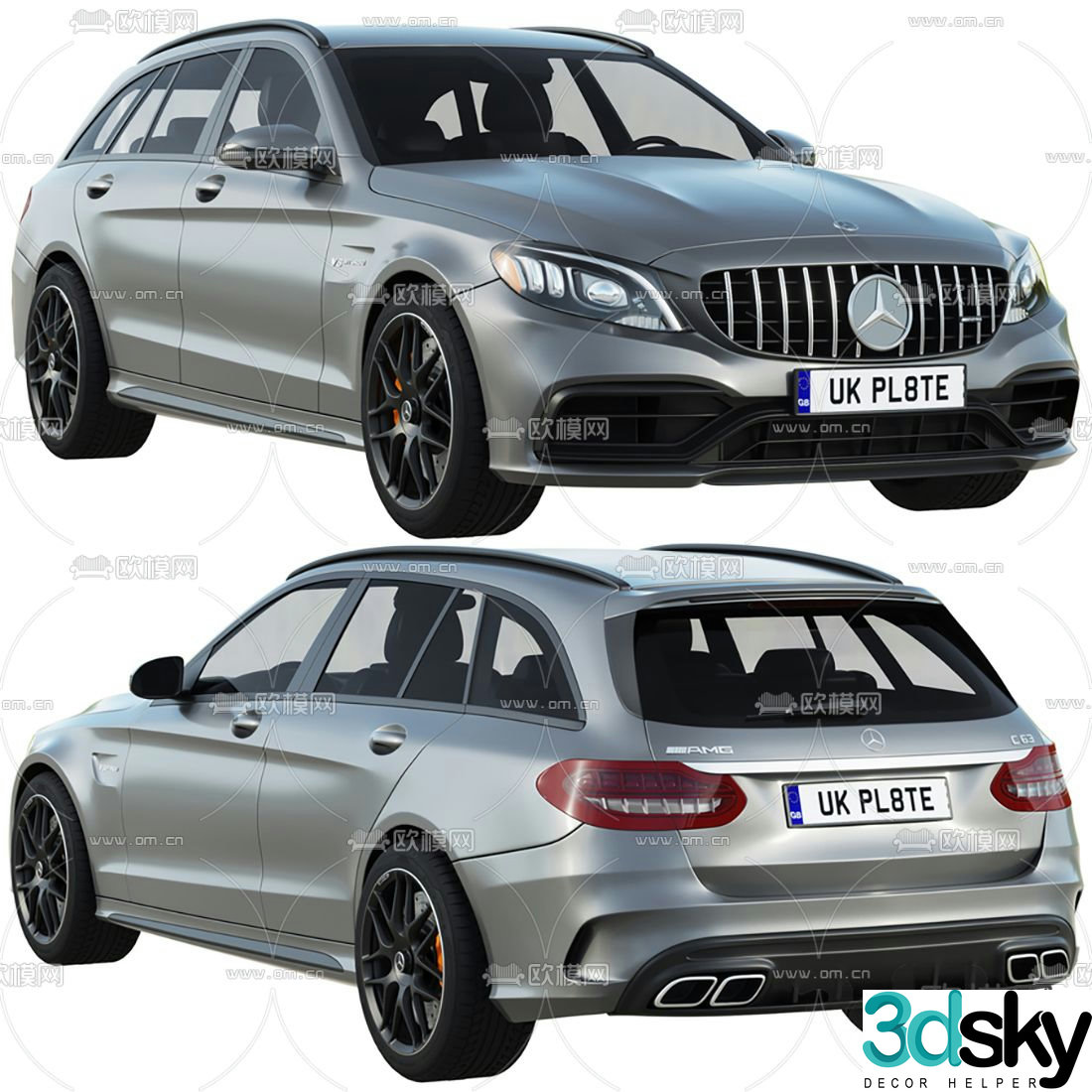 modern mercedes off road car 3d model