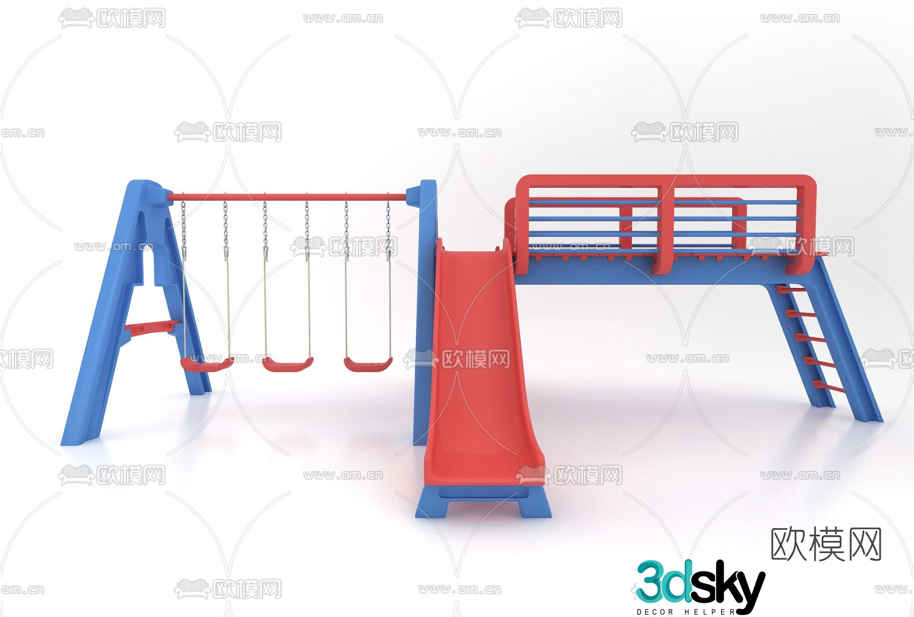Modern slide 3d model