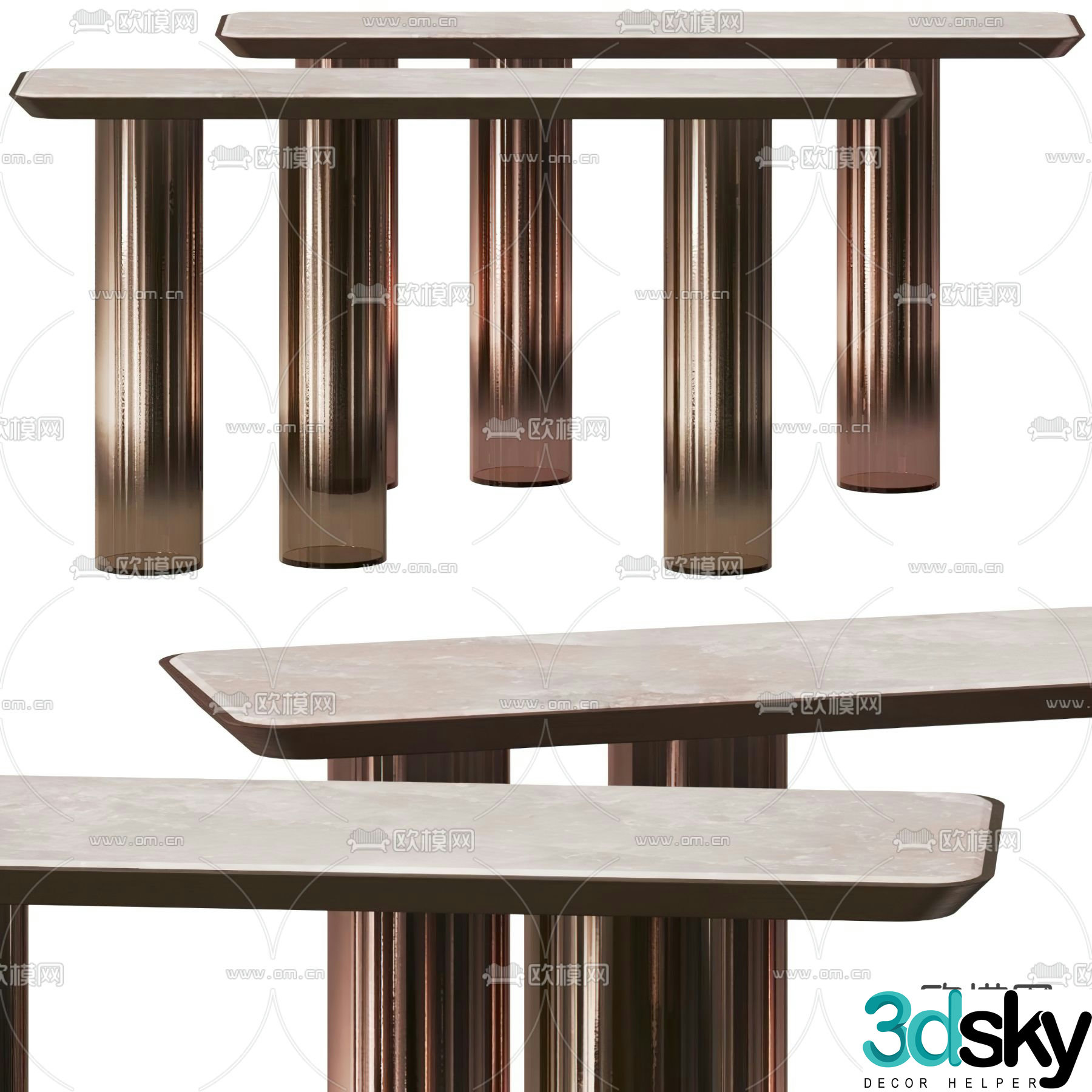 BAXTER light luxury 3D model
