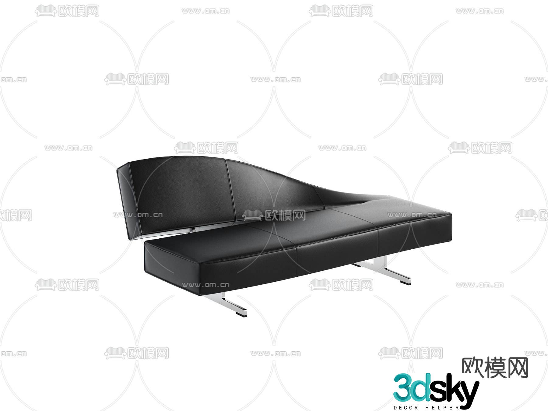 Cassina special shaped office sofa 3d model