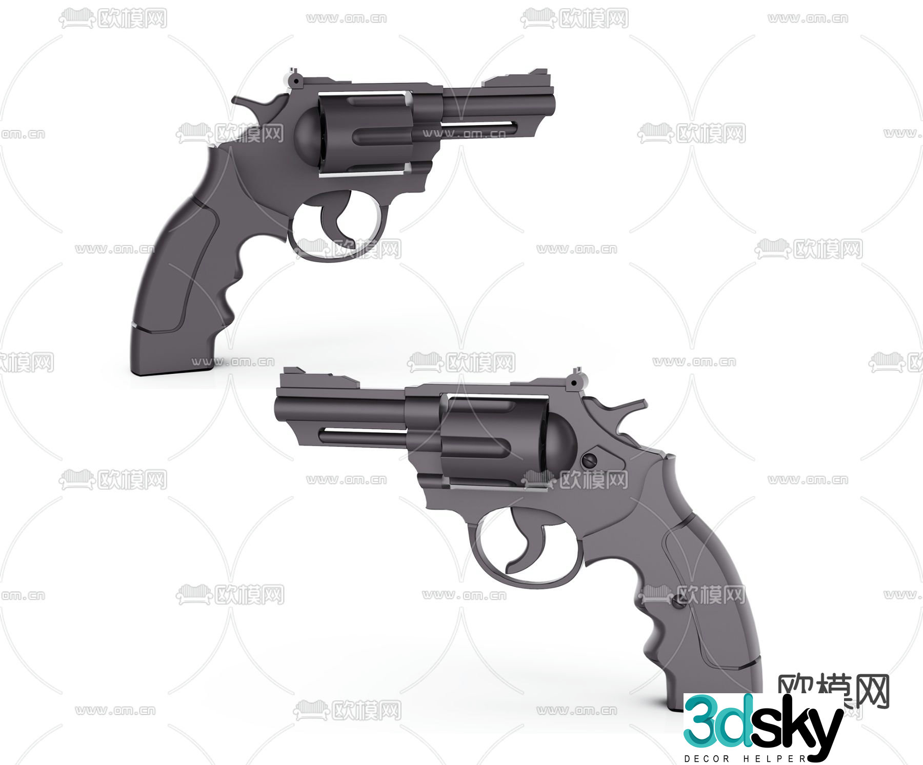 Modern pistol 3d model