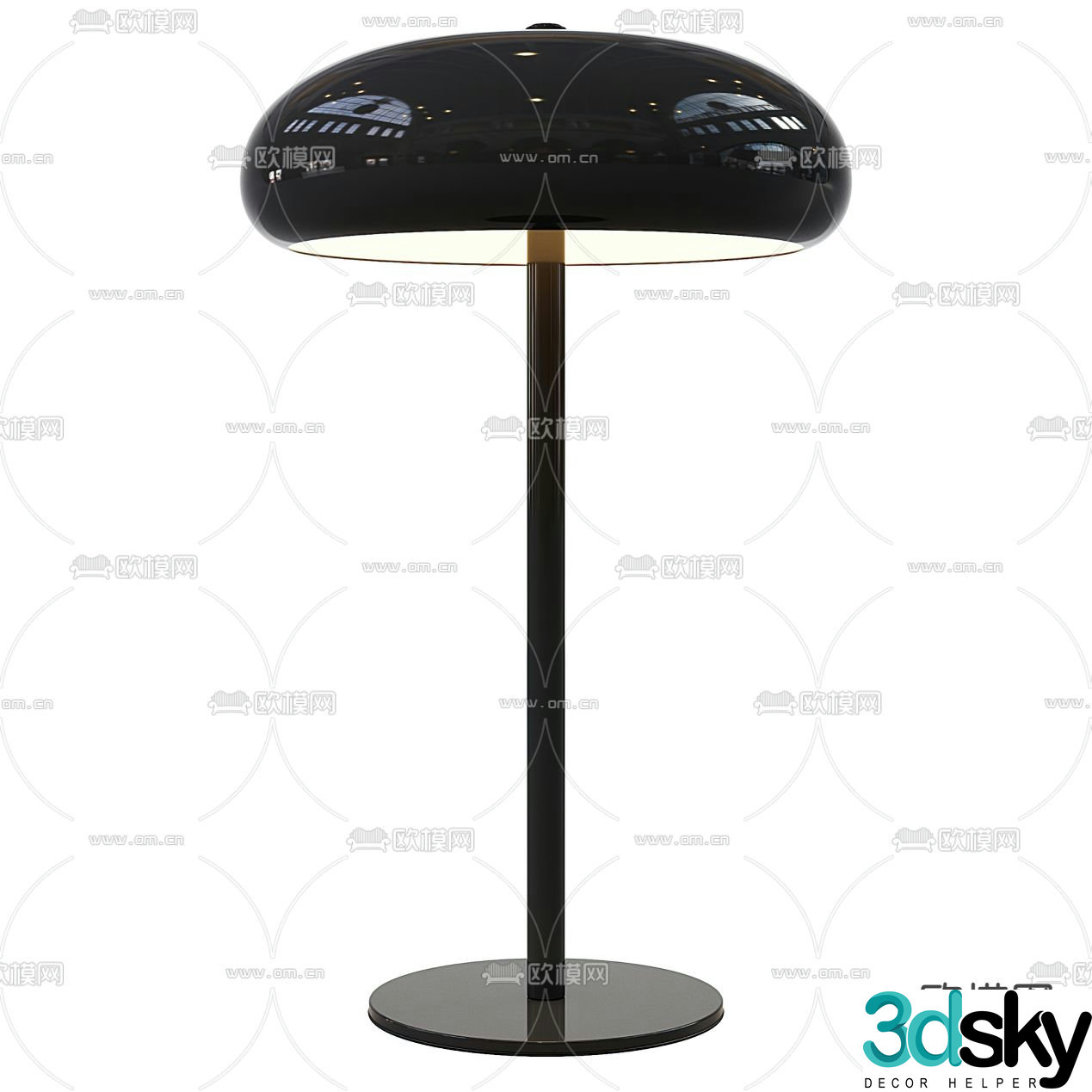 FLOS modern light luxury table lamp 3d model
