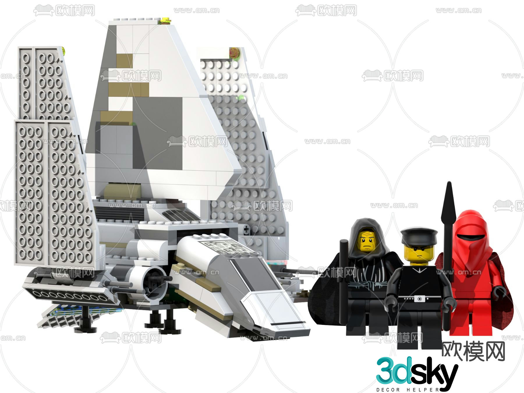 Modern children’s lego toys 3d model