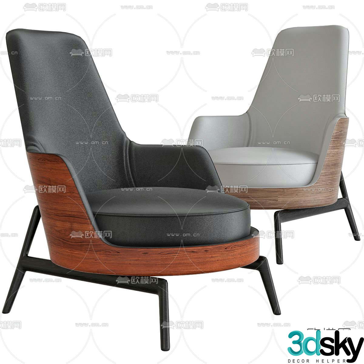FLEXFORM lounge chair 3d model