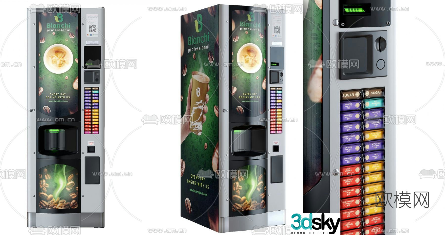Coffee vending machine 3d model