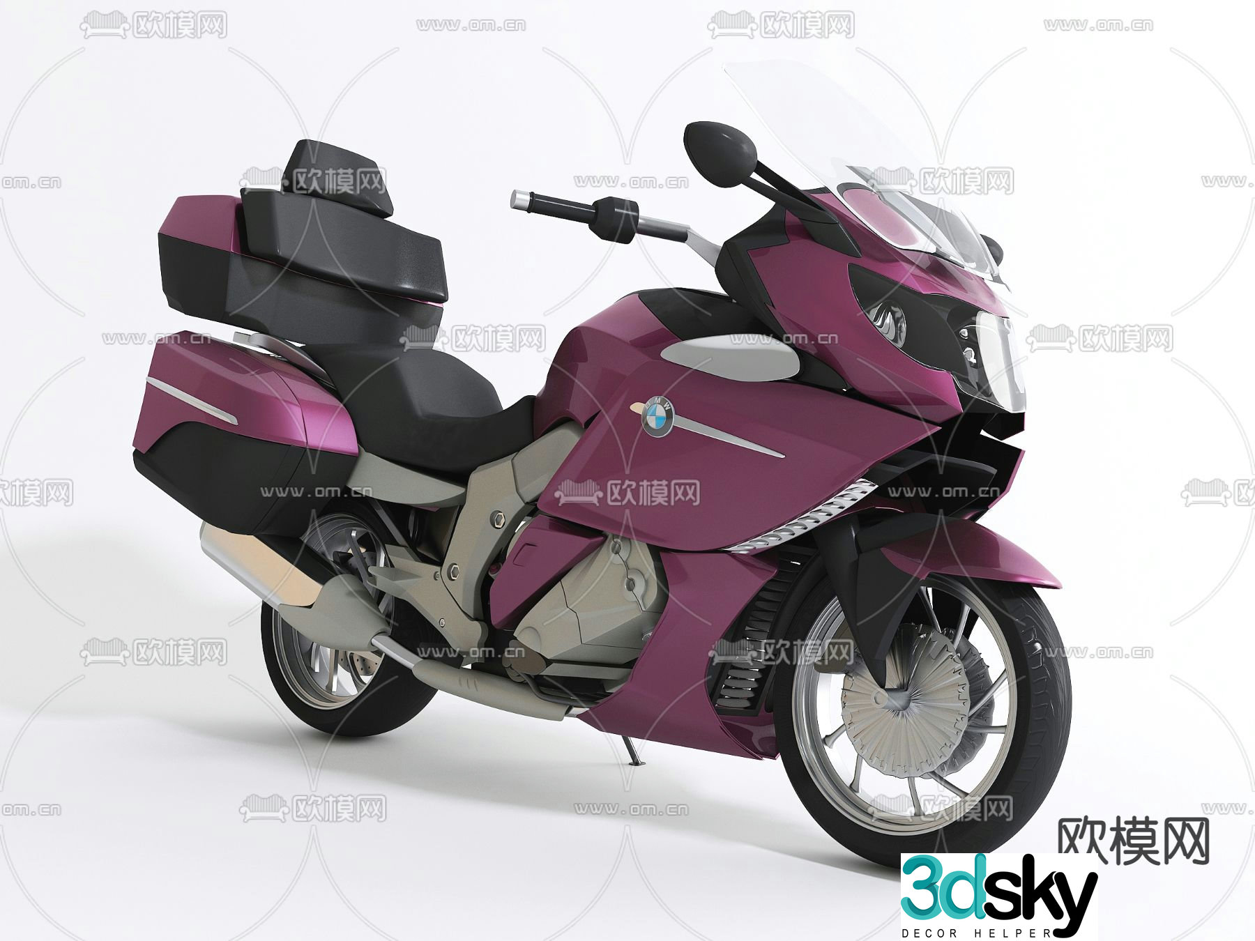 Modern motorcycle 3d model