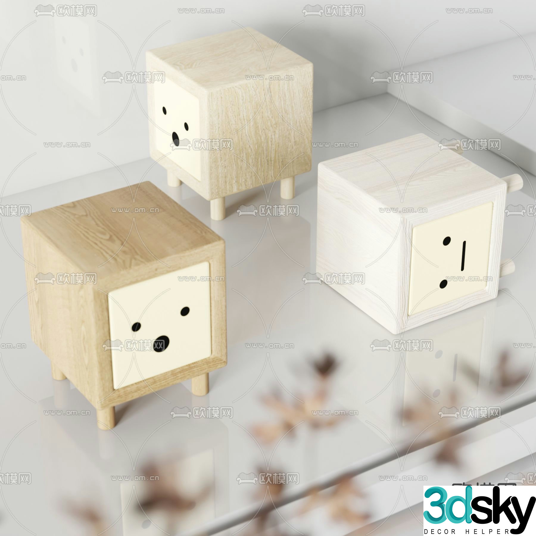 Modern toy ornaments 3d model