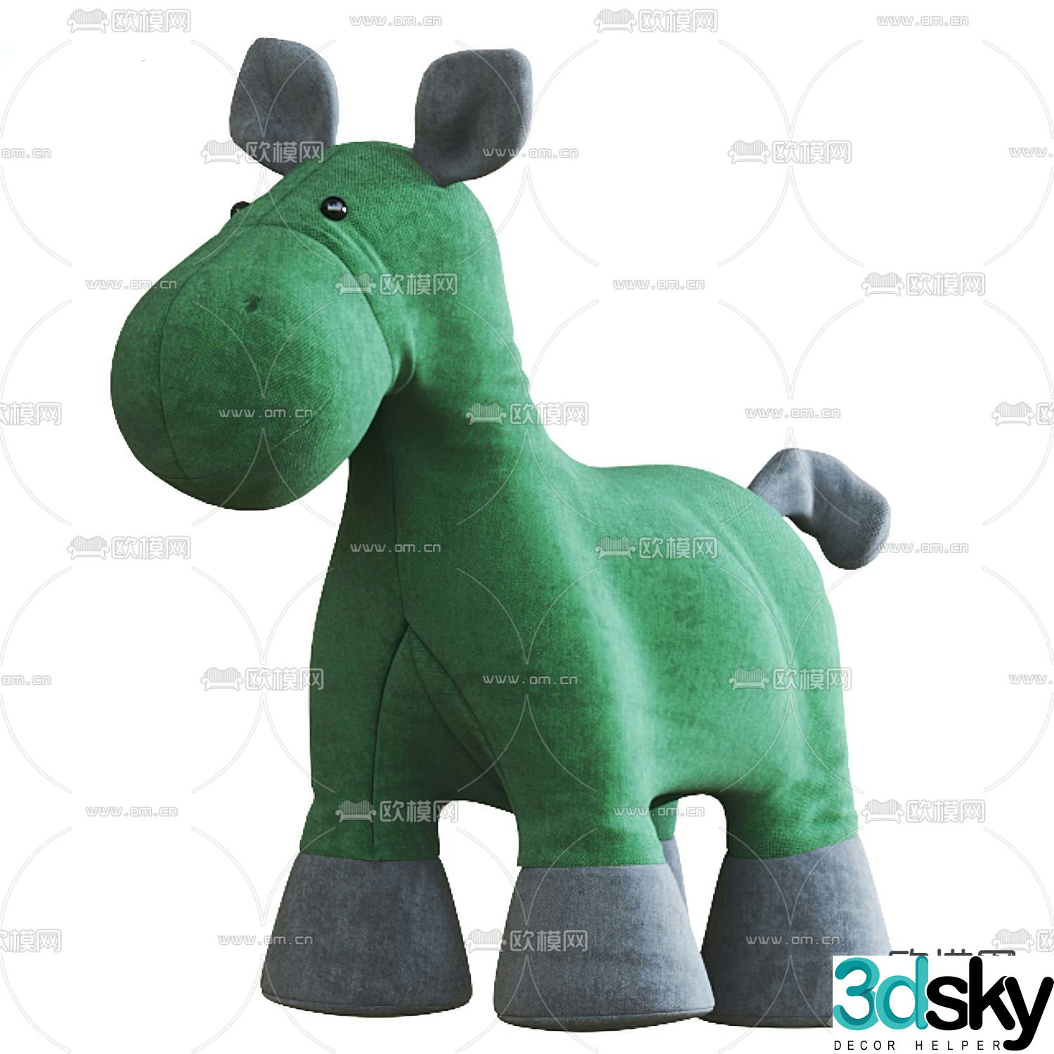 Modern plush toy 3d model