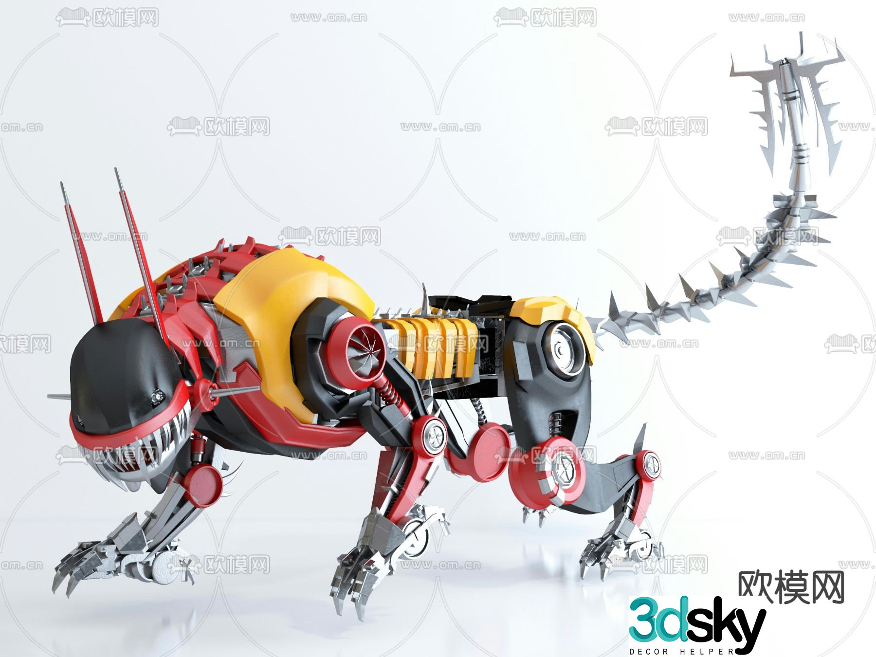 Modern children’s mechanical beast toy 3d model