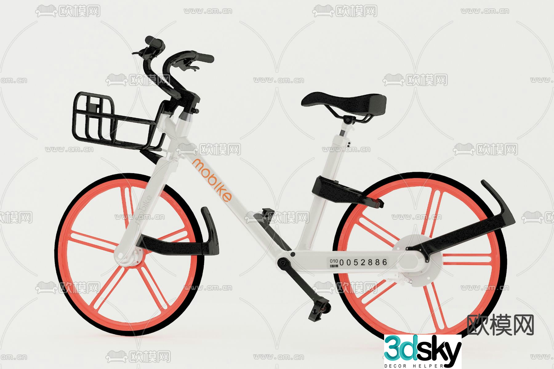 mobike shared bicycle 3d model