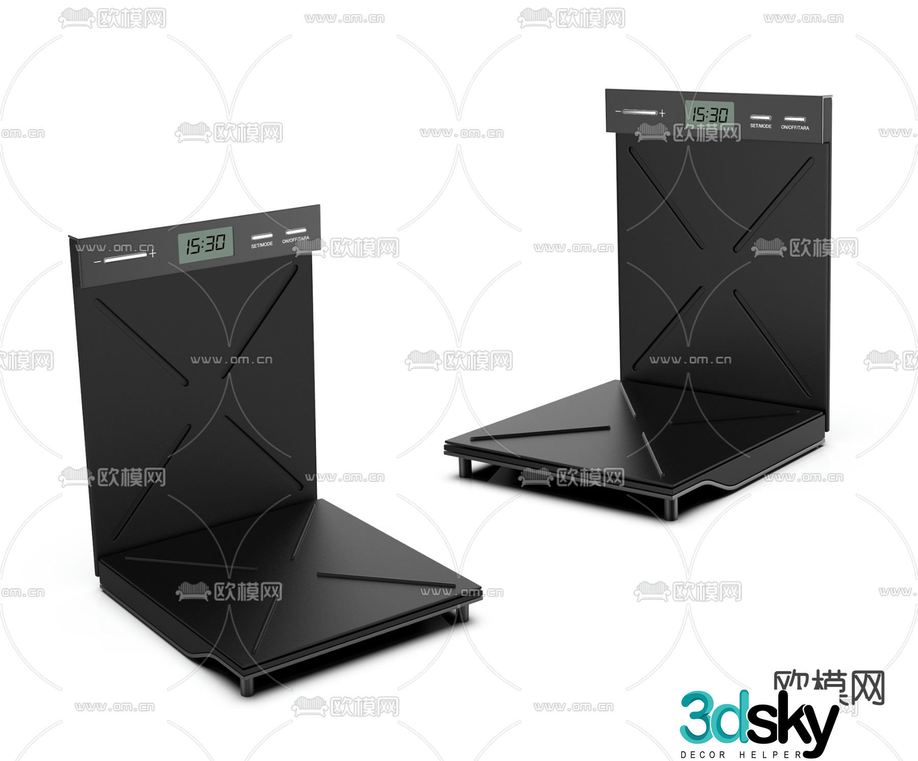 Industrial electronic scale floor scale 3d model