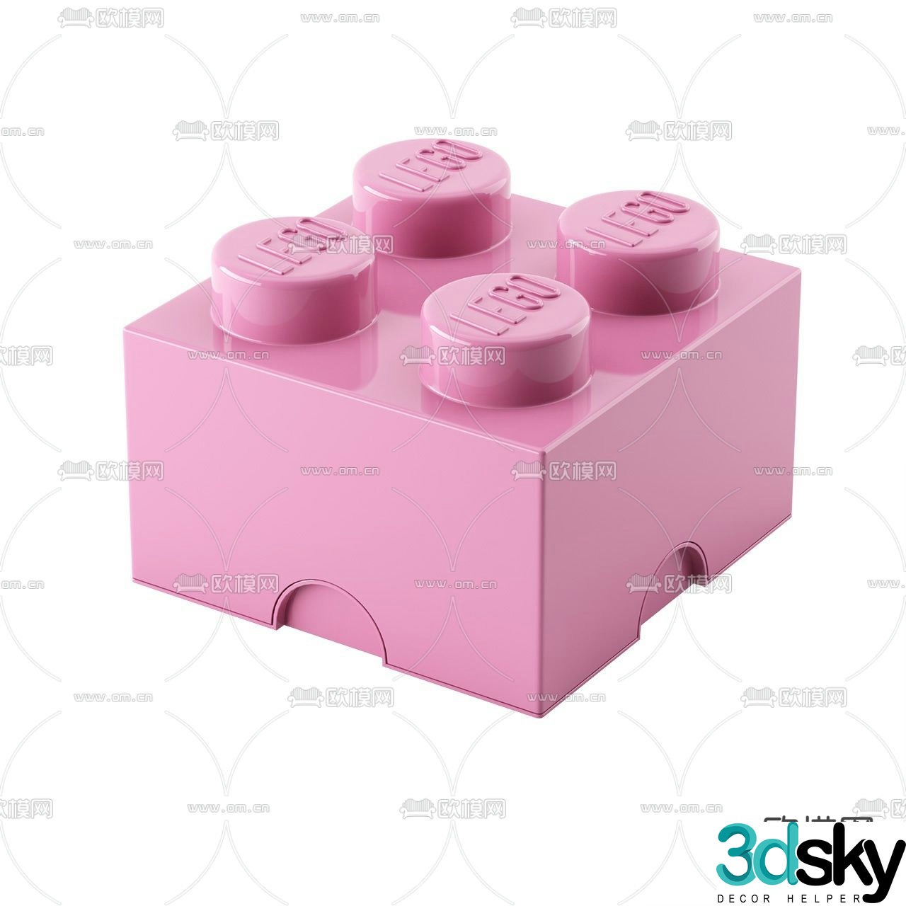 Modern lego toys 3d model