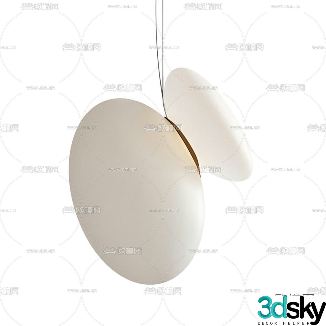 FLOS fashionable small chandelier 3d model