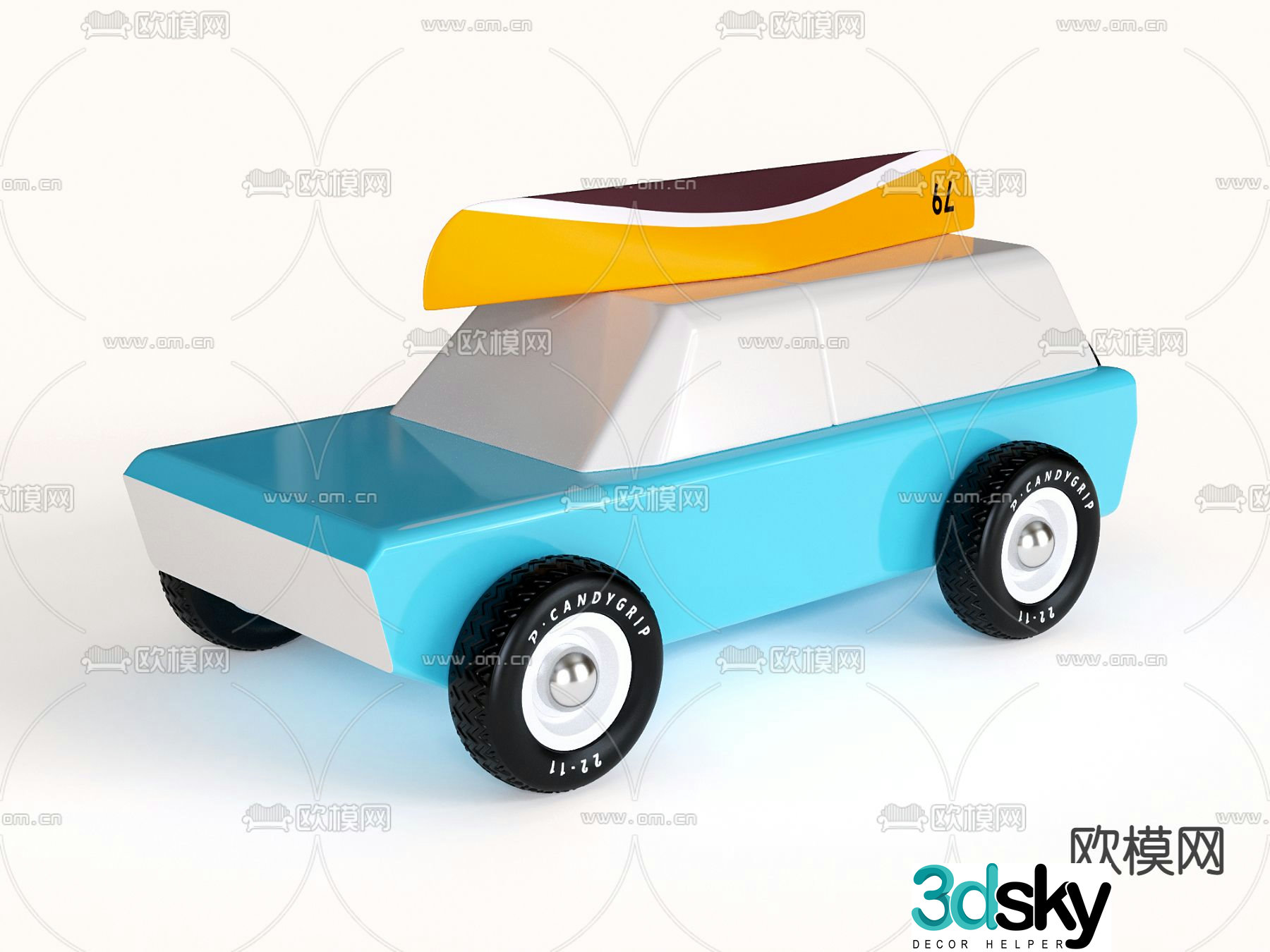 Modern children’s toy car 3d model